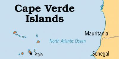Քարտեզ քարտեզ կղզիների կանաչ հրվանդան 